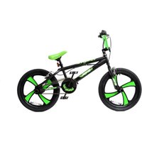Xn-5-20 Bmx Bike Boys Freestyle Bmx - 20in Mag Wheel Gyro Black/green